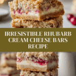 Rhubarb Cream Cheese Bars Recipe