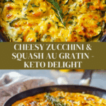 Zucchini & Yellow Squash Au Gratin | Keto, Low-Carb Recipe