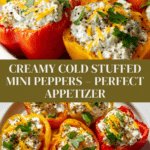 Cold Stuffed Mini Peppers with Cream Cheese Recipe