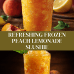 Frozen Peach Lemonade Recipe – The Ultimate Summer Slushie Recipe