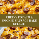 Cheesy Potatoes with Smoked Sausage Recipe