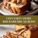 Cinnamon Swirl Rhubarb Bread Recipe