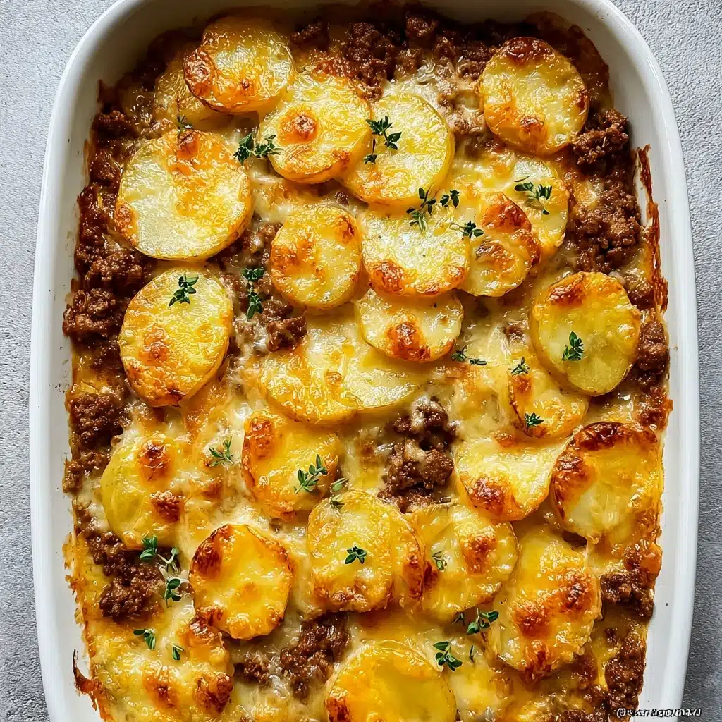 Hobo Casserole with Ground Beef & Potatoes Ingredients Recipe - Recipe Image