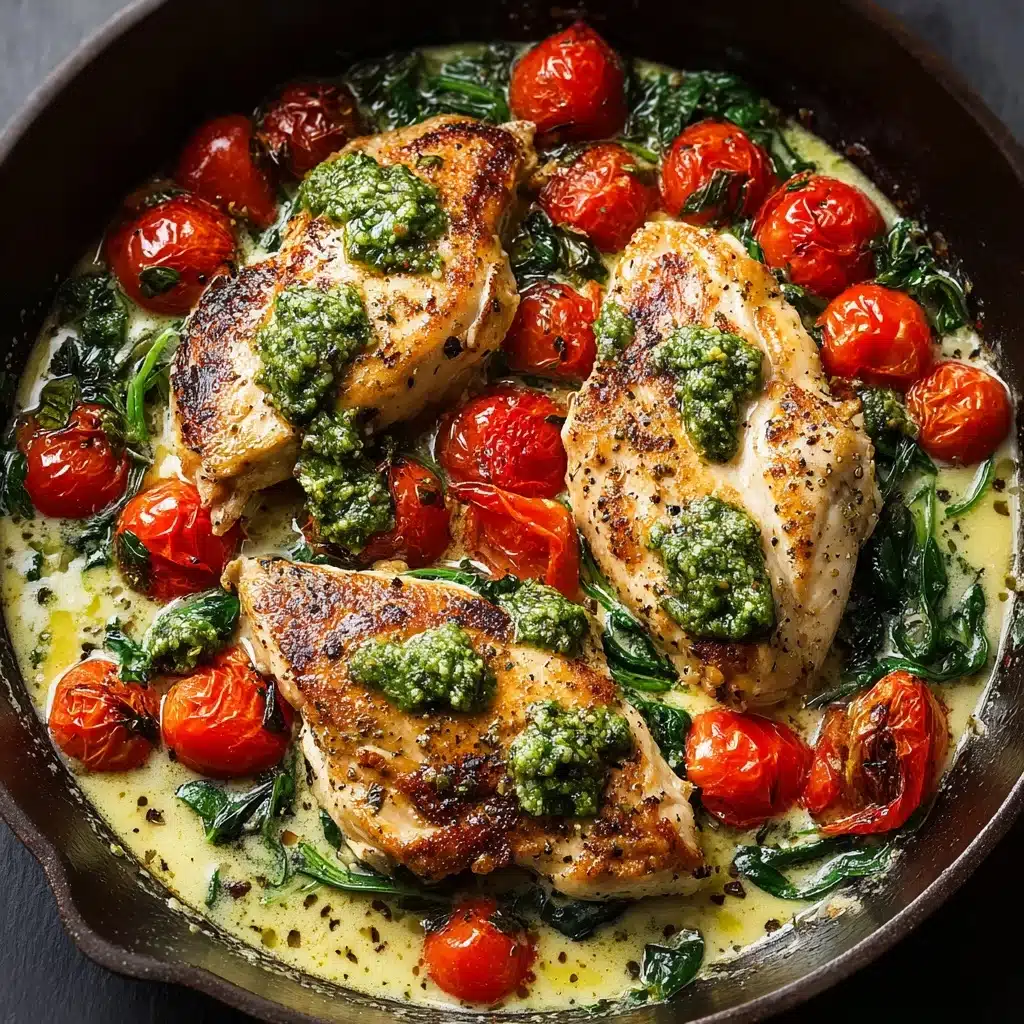 Creamy Pesto Chicken Recipe - Recipe Image