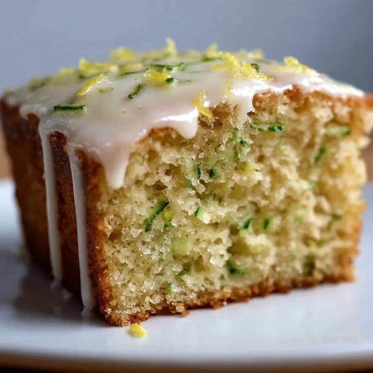 Delicious Lemon Zucchini Bars with Glaze Recipe