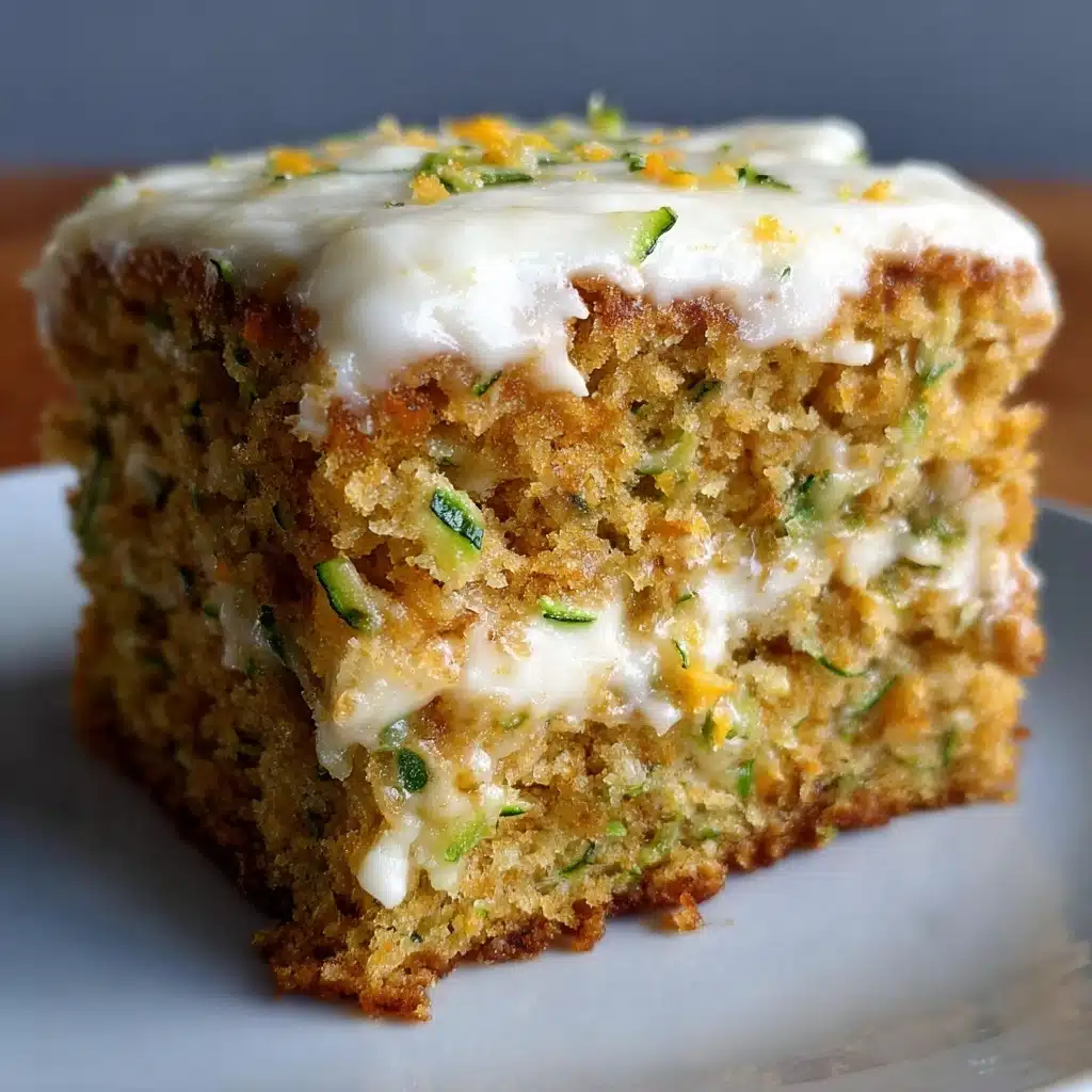 Ultimate Frosted Zucchini Bars Cream Cheese Recipe - Recipe Image