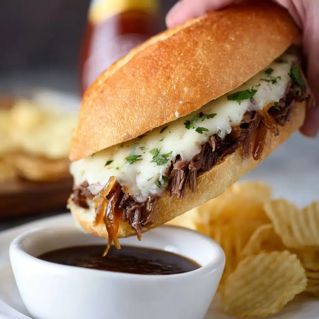 Slow Cooker French Dip Sandwiches Recipe - Recipe Image