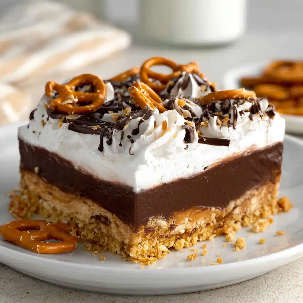 Peanut Butter Pretzel Pie Recipe - Recipe Image
