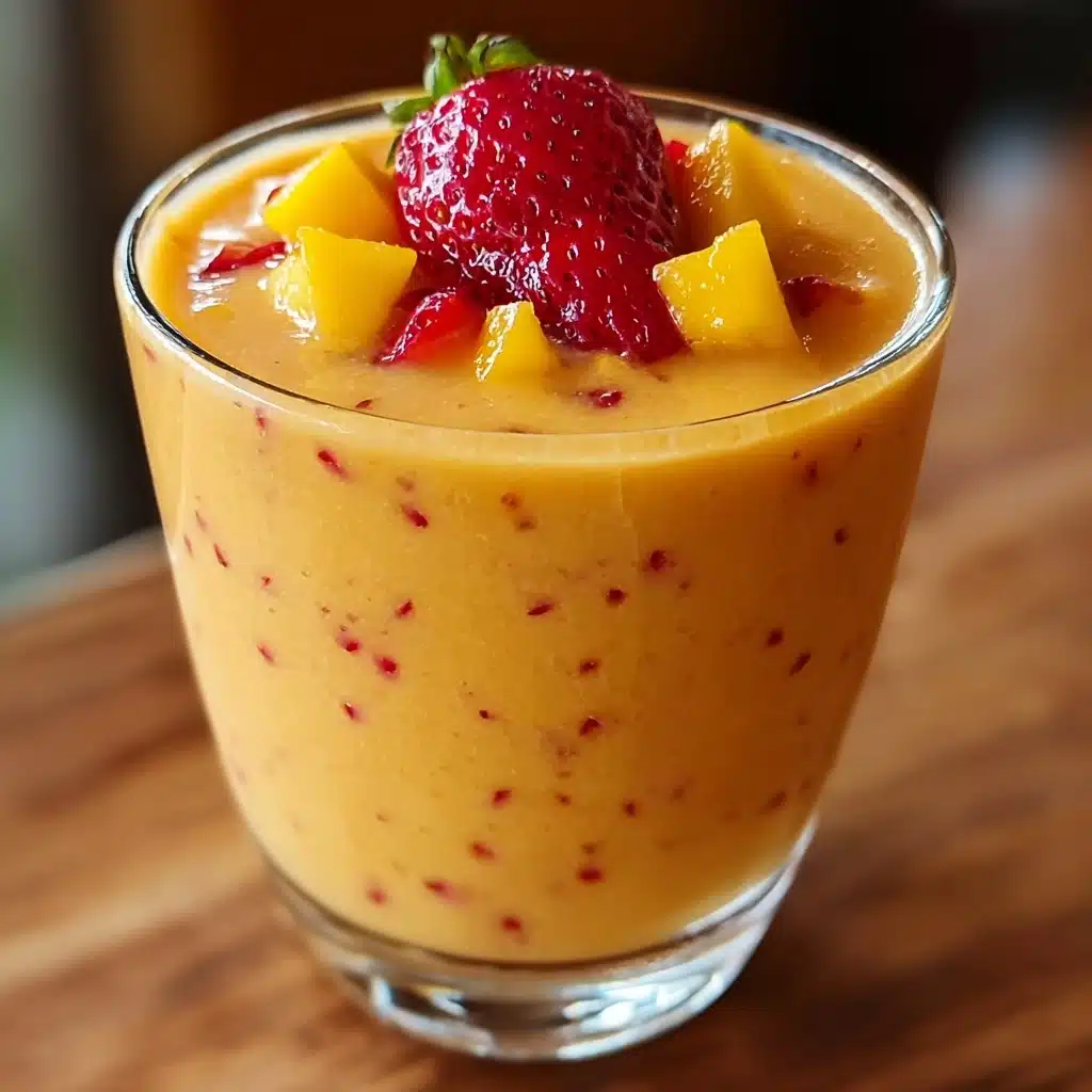 Mango Strawberry Smoothie Recipe - Recipe Image