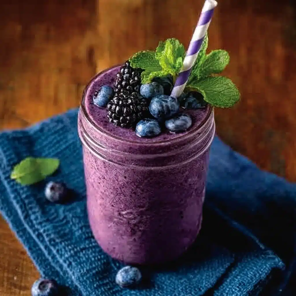 Purple Power Blueberry Smoothie Recipe - Recipe Image