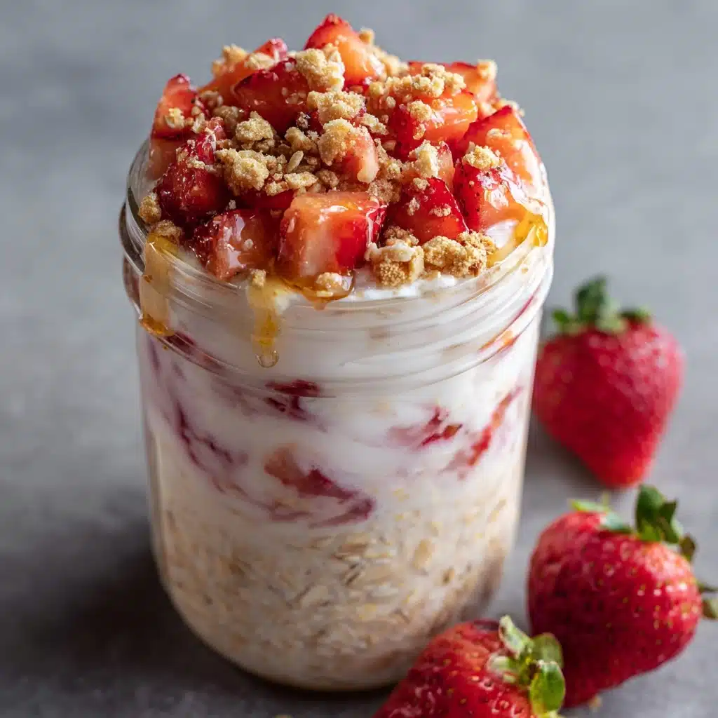 Strawberry Shortcake Overnight Oats Recipe - Recipe Image