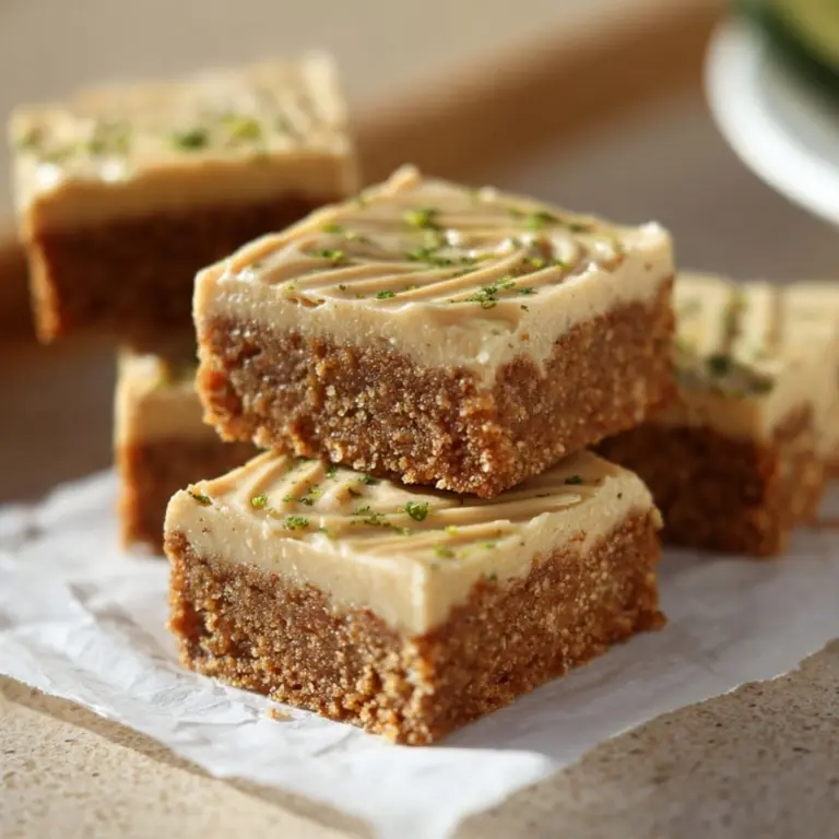 Moist Zucchini Bars with Caramel Frosting Recipe