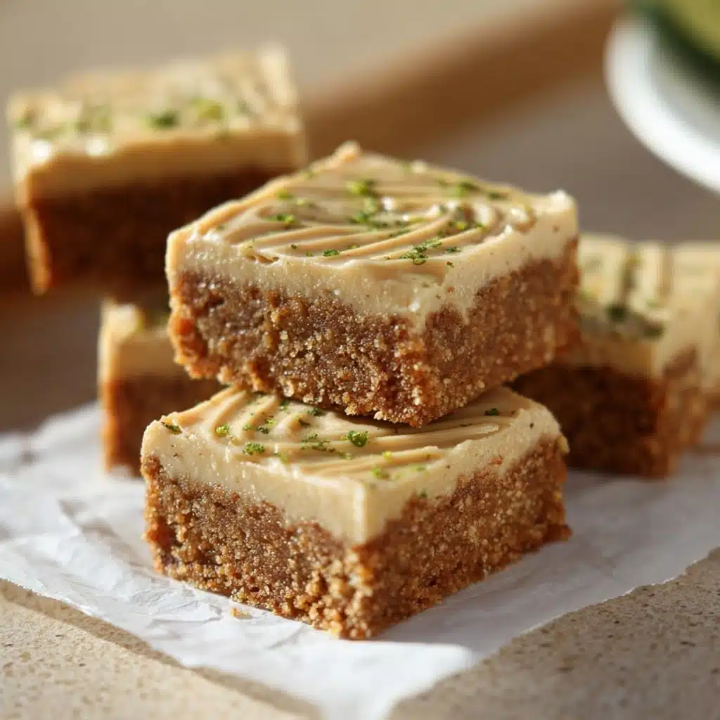 Moist Zucchini Bars with Caramel Frosting Recipe - Recipe Image
