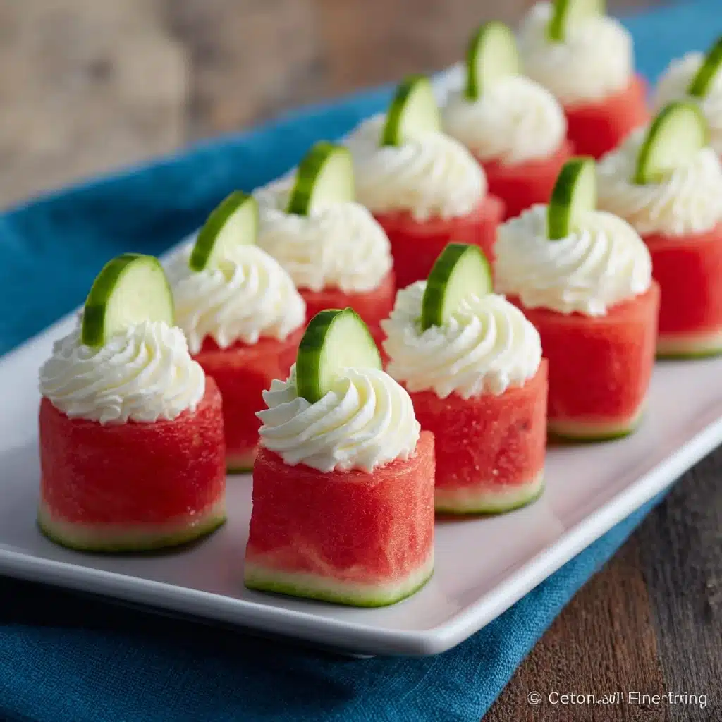 Watermelon and Goat Cheese Appetizer Recipe - Recipe Image