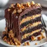 Heavenly Chocolate Peanut Butter Ooey Gooey Cake Recipe