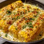 Cheesy Garlic Butter Corn on the Cob Recipe