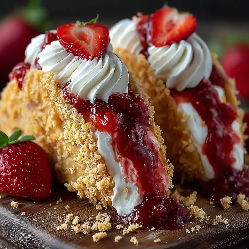 Strawberry Crunch Cheesecake Tacos Recipe - Recipe Image