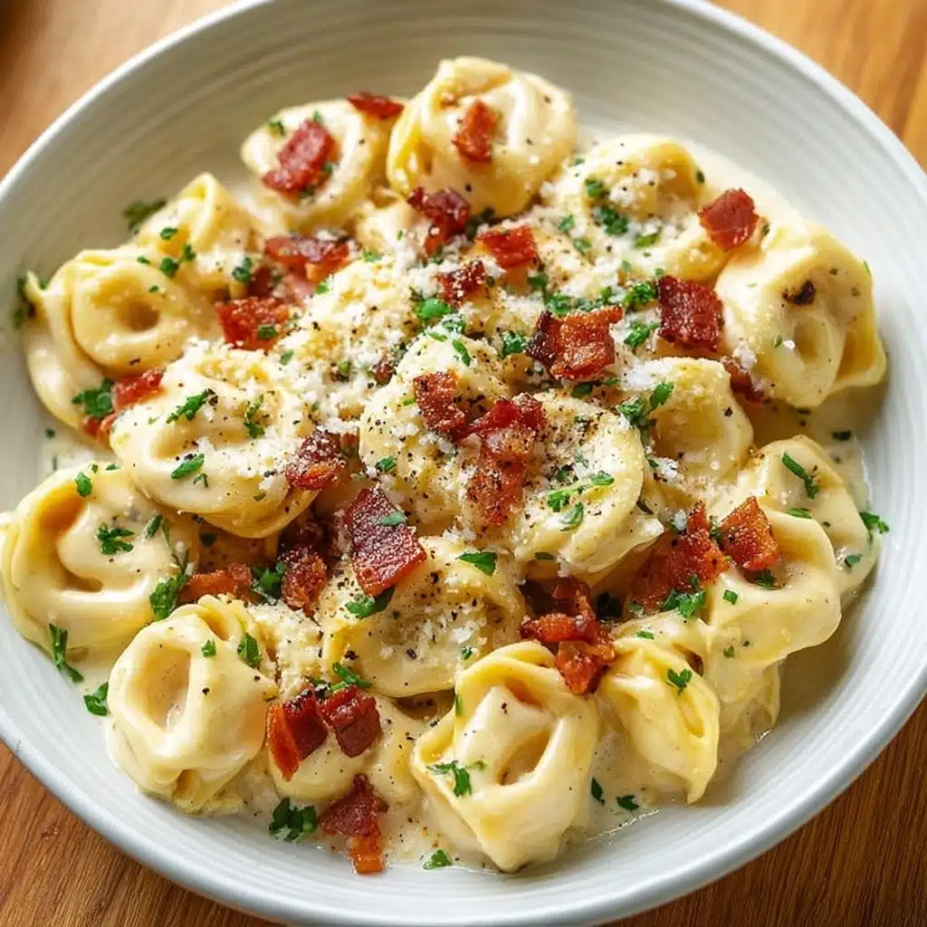 Creamy Tortellini Carbonara Recipe - Recipe Image