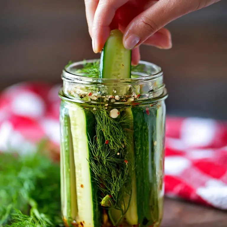 Refrigerator Dill Pickles Recipe