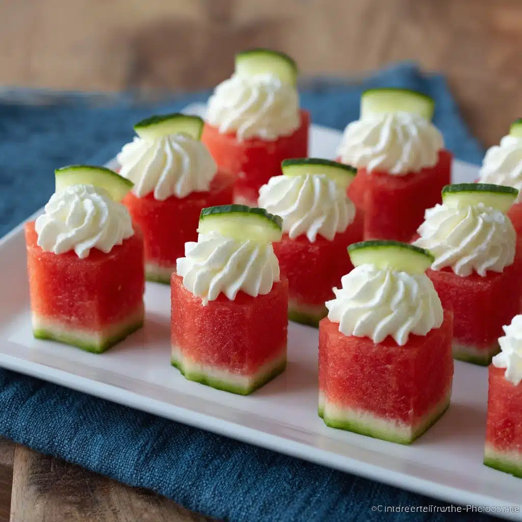 Watermelon and Goat Cheese Appetizer Recipe - Recipe Image