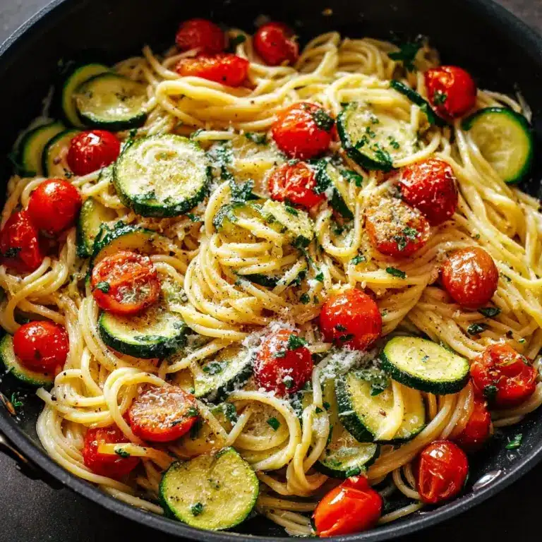 Healthy Tomato Zucchini Pasta Recipe