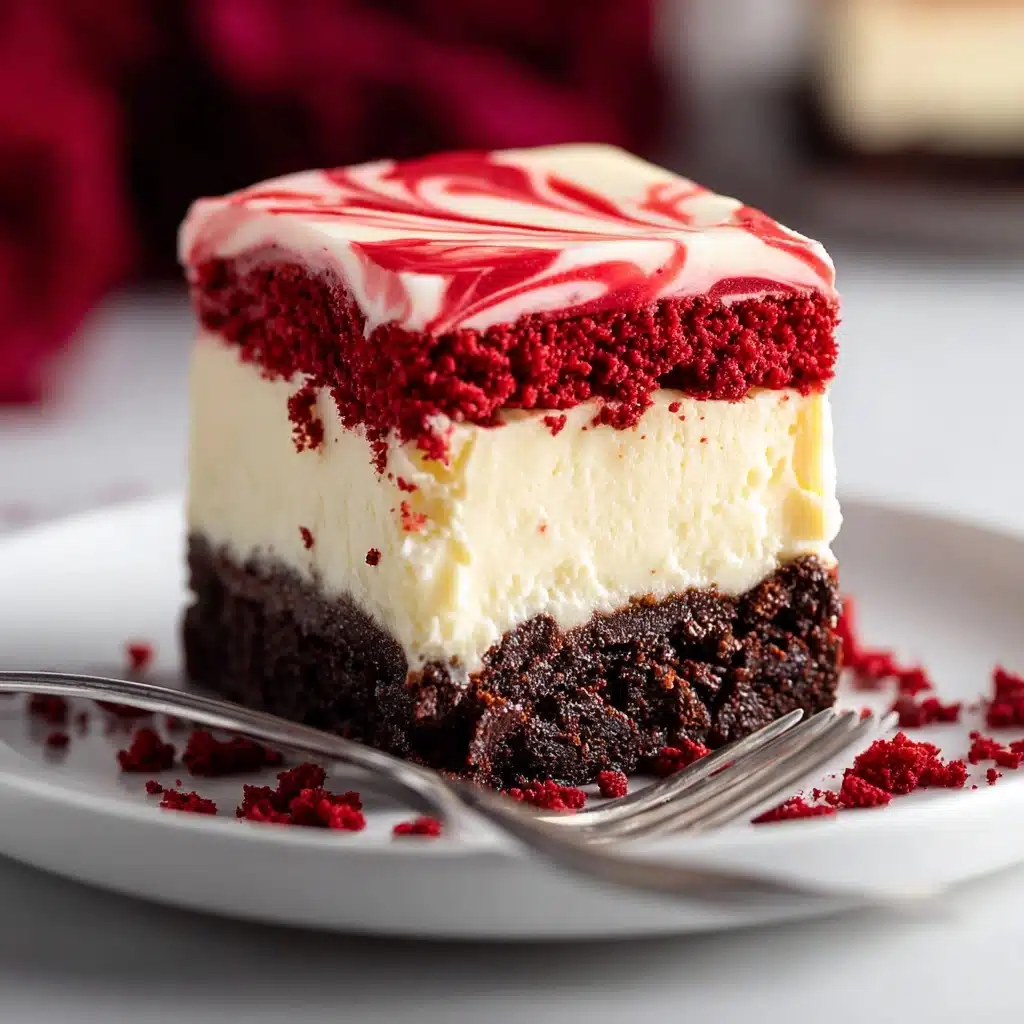 Red Velvet Cheesecake Brownies Recipe - Recipe Image