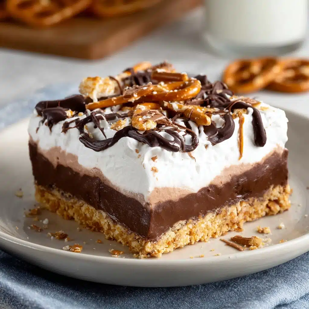 Peanut Butter Pretzel Pie Recipe - Recipe Image