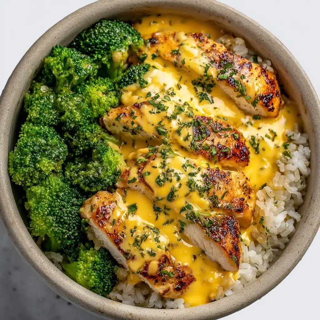 Cheesy Broccoli, Chicken & Rice Meal Prep Bowls Recipe - Recipe Image
