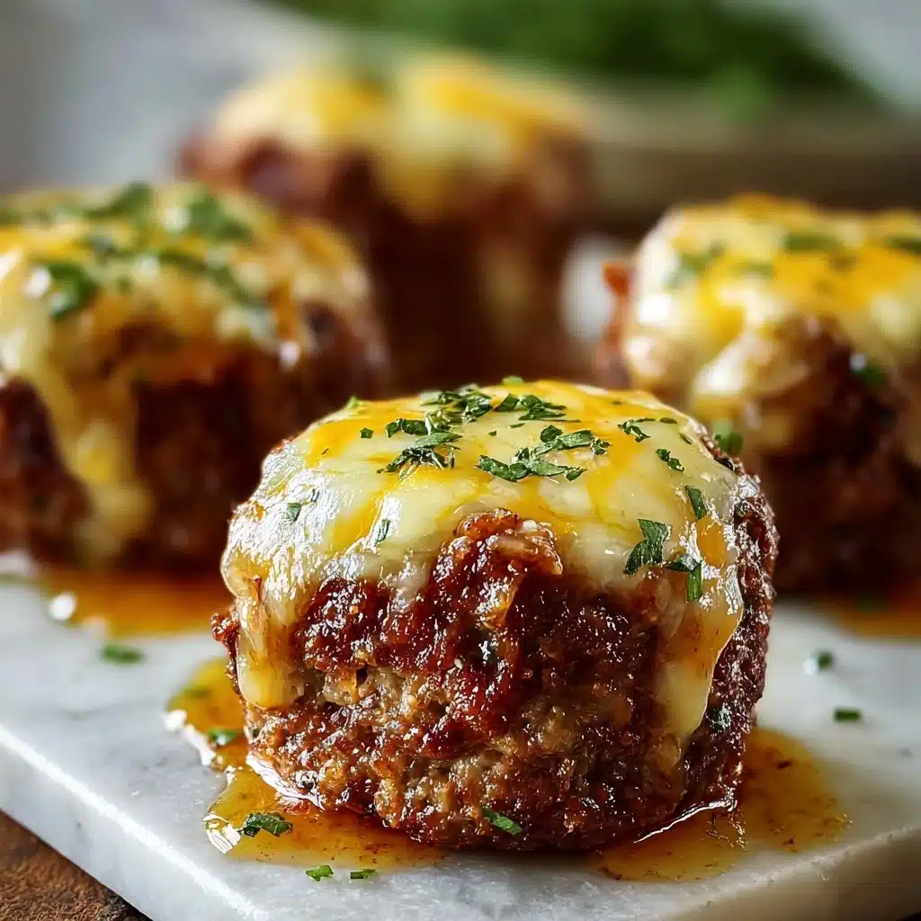 Cheesy Stuffed Meatloaf Bites Recipe