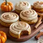 Soft Pumpkin Cookies with Cinnamon Frosting Recipe