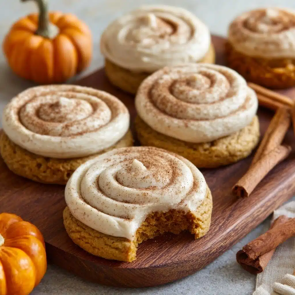 Soft Pumpkin Cookies with Cinnamon Frosting Recipe