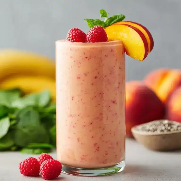 Irresistibly Delicious Raspberry Peach Smoothie Recipe