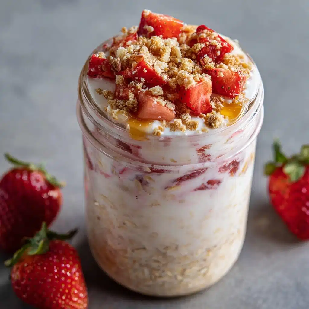 Strawberry Shortcake Overnight Oats Recipe