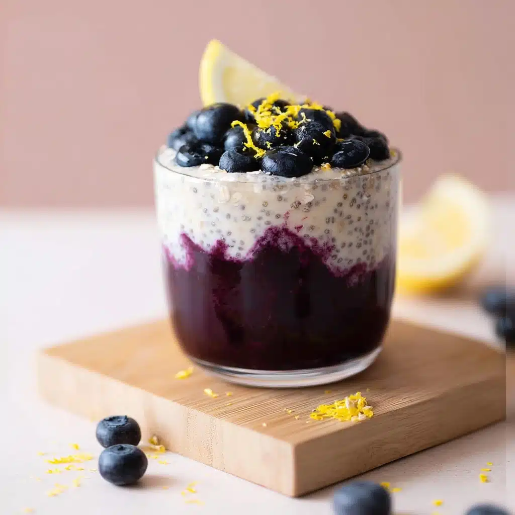 Blueberry Lemon Overnight Oats Recipe - Recipe Image