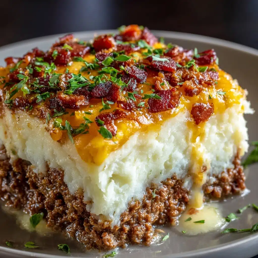 Meatloaf with Mashed Potatoes and Cheese Recipe