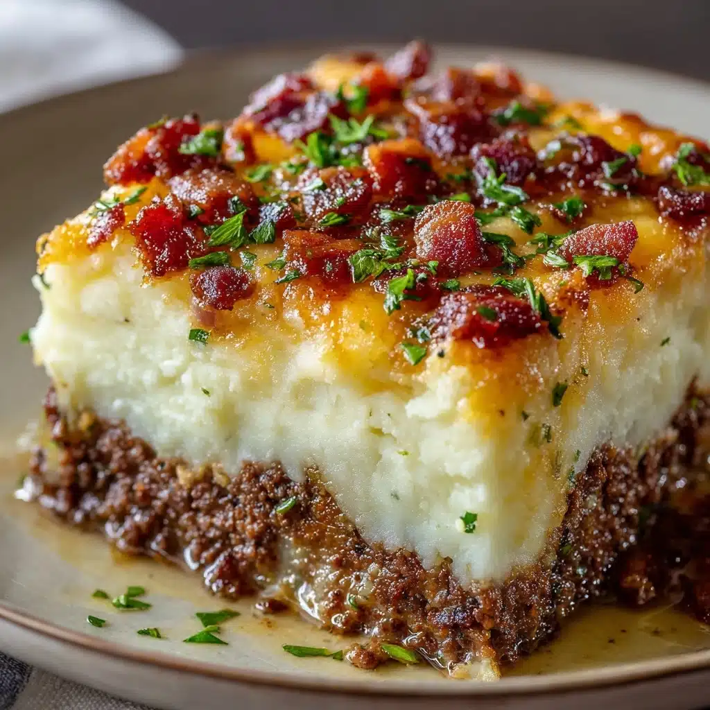 Meatloaf with Mashed Potatoes and Cheese Recipe - Recipe Image