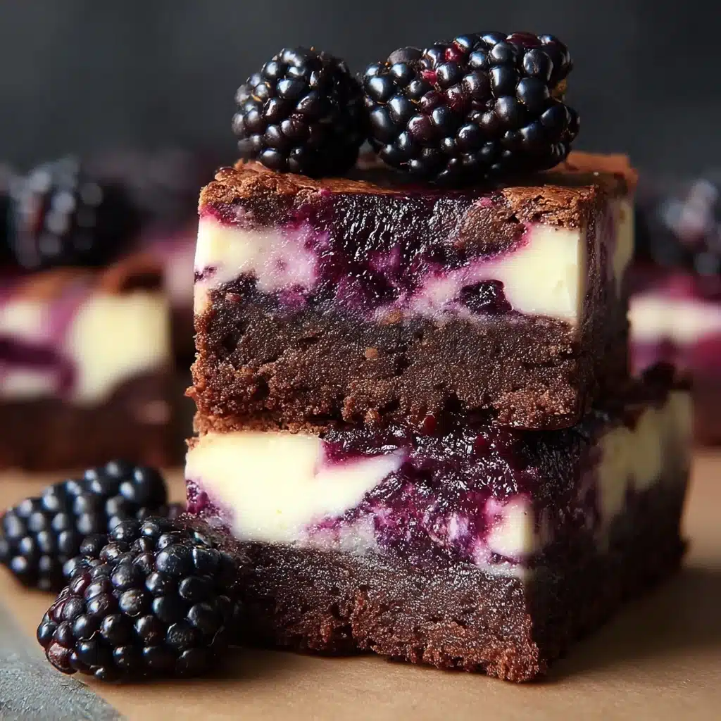 Blackberry Cheesecake Brownies Recipe - Recipe Image