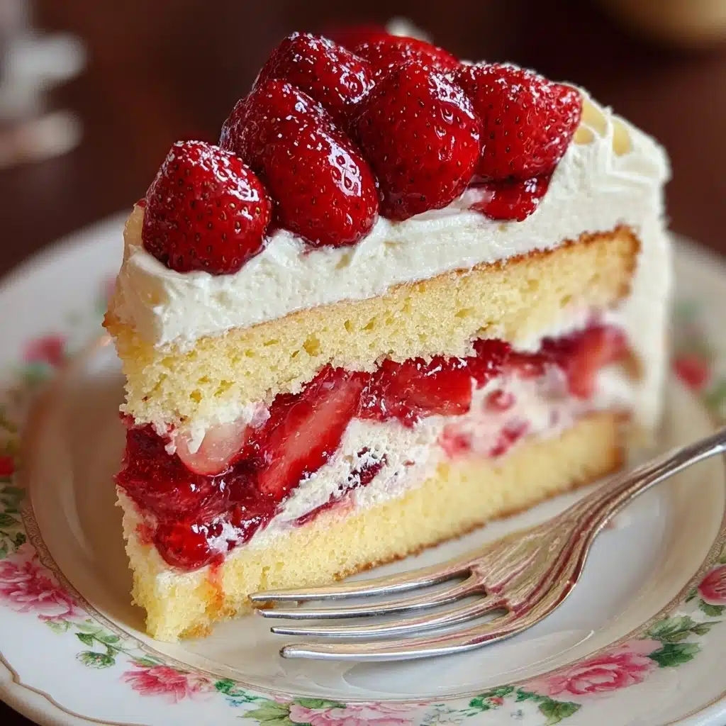Strawberries and Cream Cake Recipe - Recipe Image