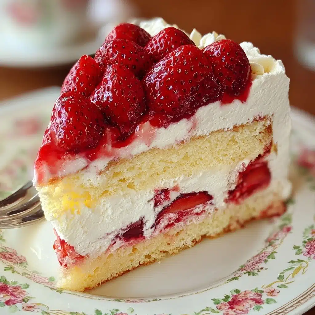 Strawberries and Cream Cake Recipe - Recipe Image