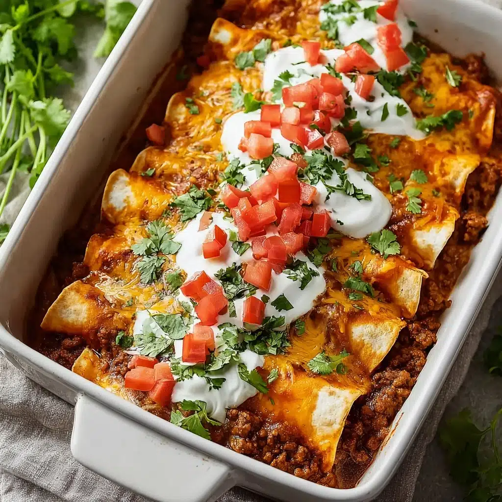 Ground Beef Enchiladas Recipe - Recipe Image
