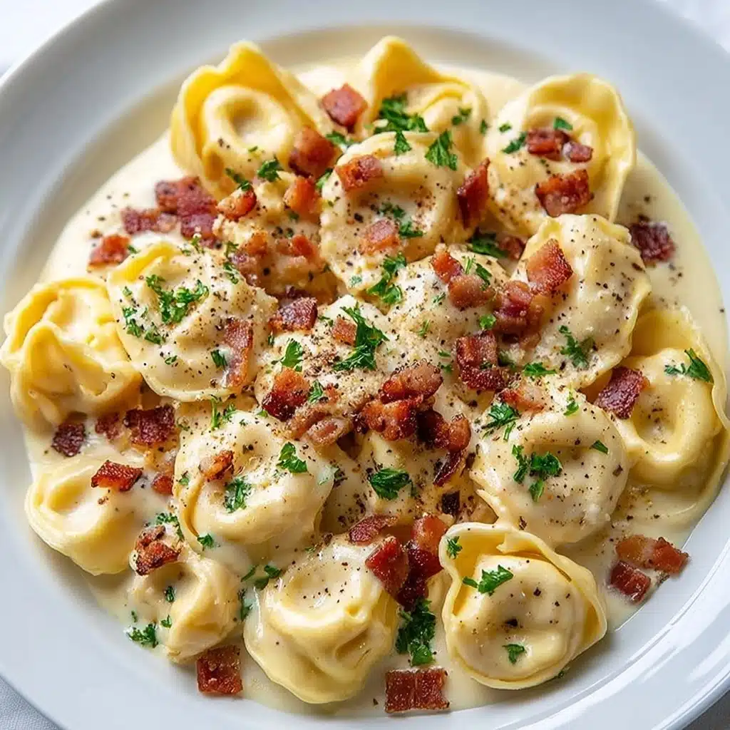 Creamy Tortellini Carbonara Recipe - Recipe Image
