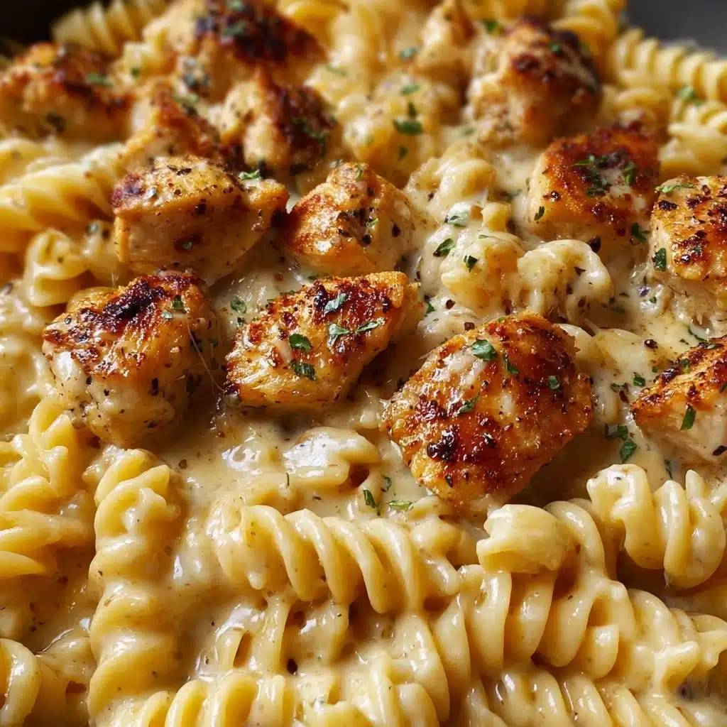 Cheesy Cajun Garlic Chicken Rotini Skillet Recipe