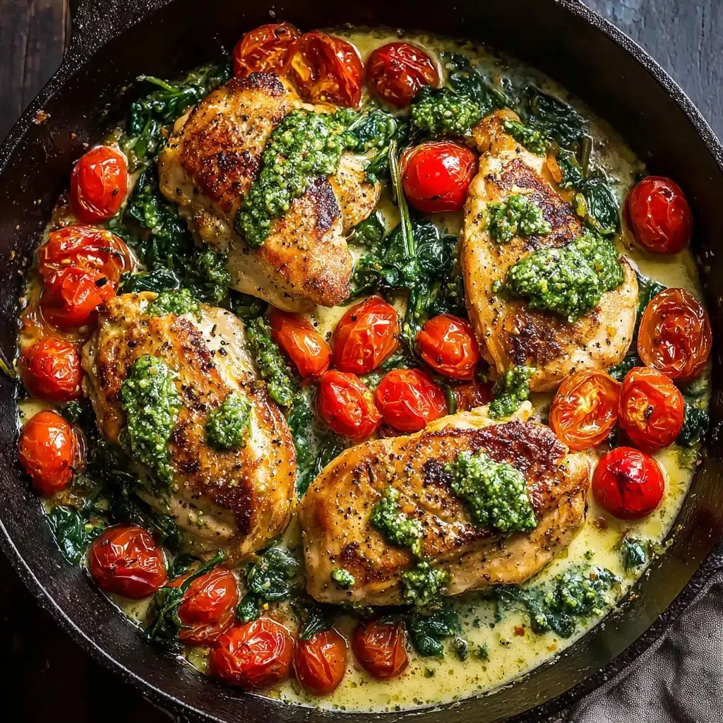 Creamy Pesto Chicken Recipe - Recipe Image