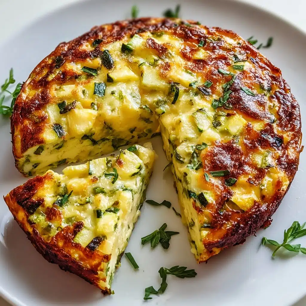 Cheesy Baked Zucchini Slice for a Savory Homemade Treat Recipe - Recipe Image