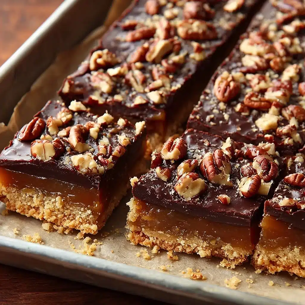 Easy Turtle Bars Recipe - Recipe Image