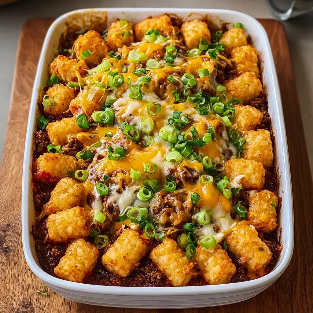 Delicious Tater Tot Casserole with Ground Beef Recipe - Recipe Image