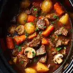 Slow Cooker Beef Bourguignon Recipe