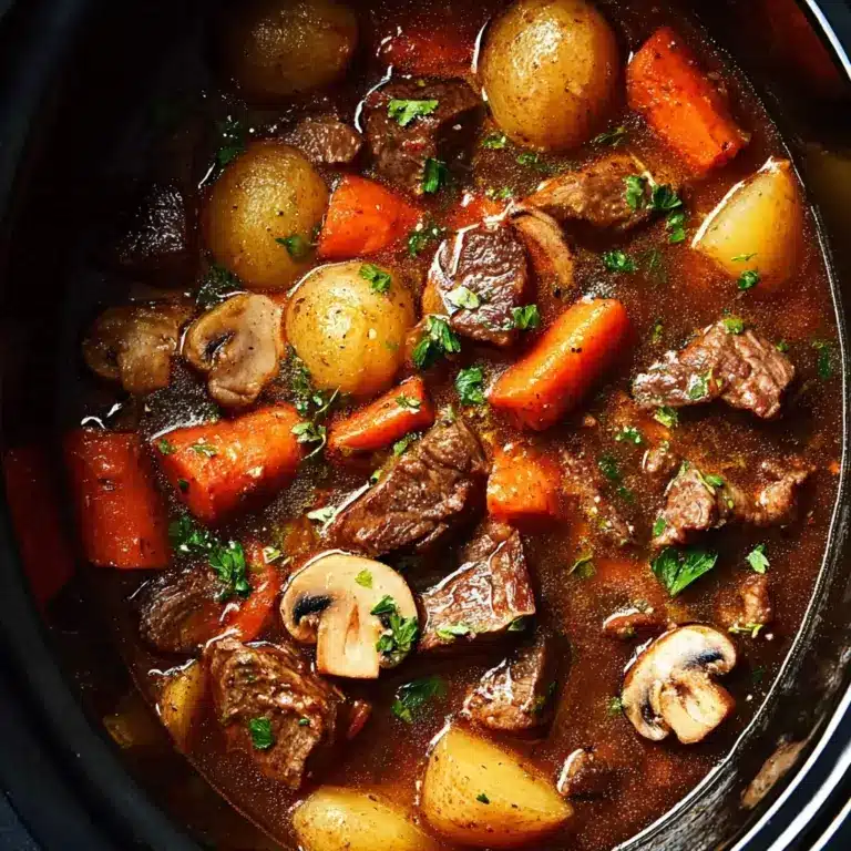 Slow Cooker Beef Bourguignon Recipe