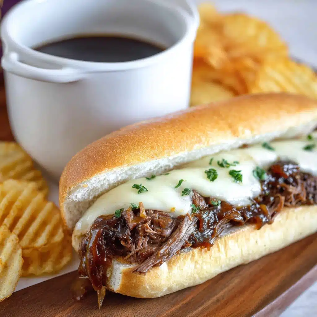 Slow Cooker French Dip Sandwiches Recipe - Recipe Image