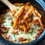 Savory Slow Cooker Baked Ziti Recipe